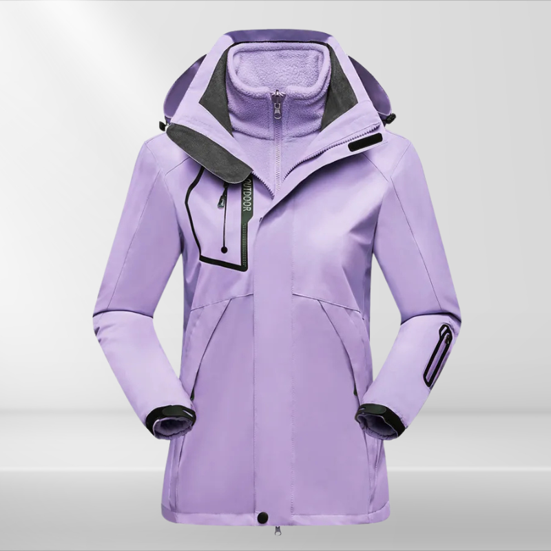 Eveloria Damen 3-in-1 Wetterschutzjacke