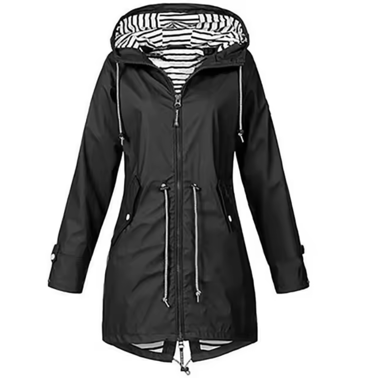 Wasserdichte Regenjacke Damen Poncho Regenmantel mit Kapuze und - Eveloria