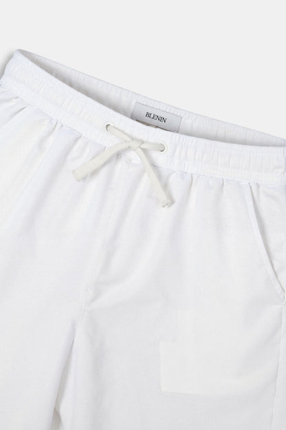 Herren Jogginghose Weiß Kordelzug