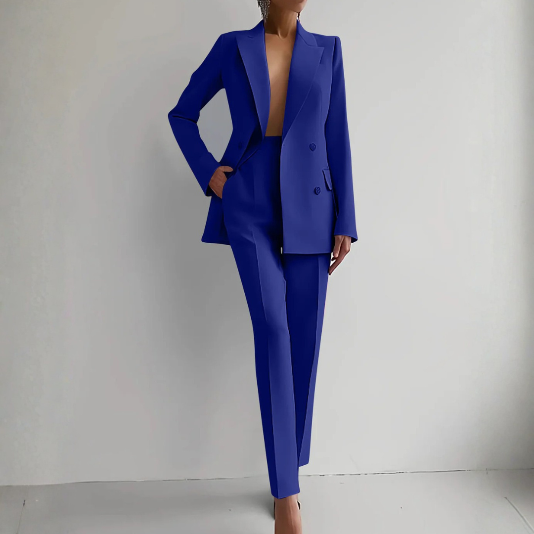 Damen Zweiteiler Blazer Hosen Set