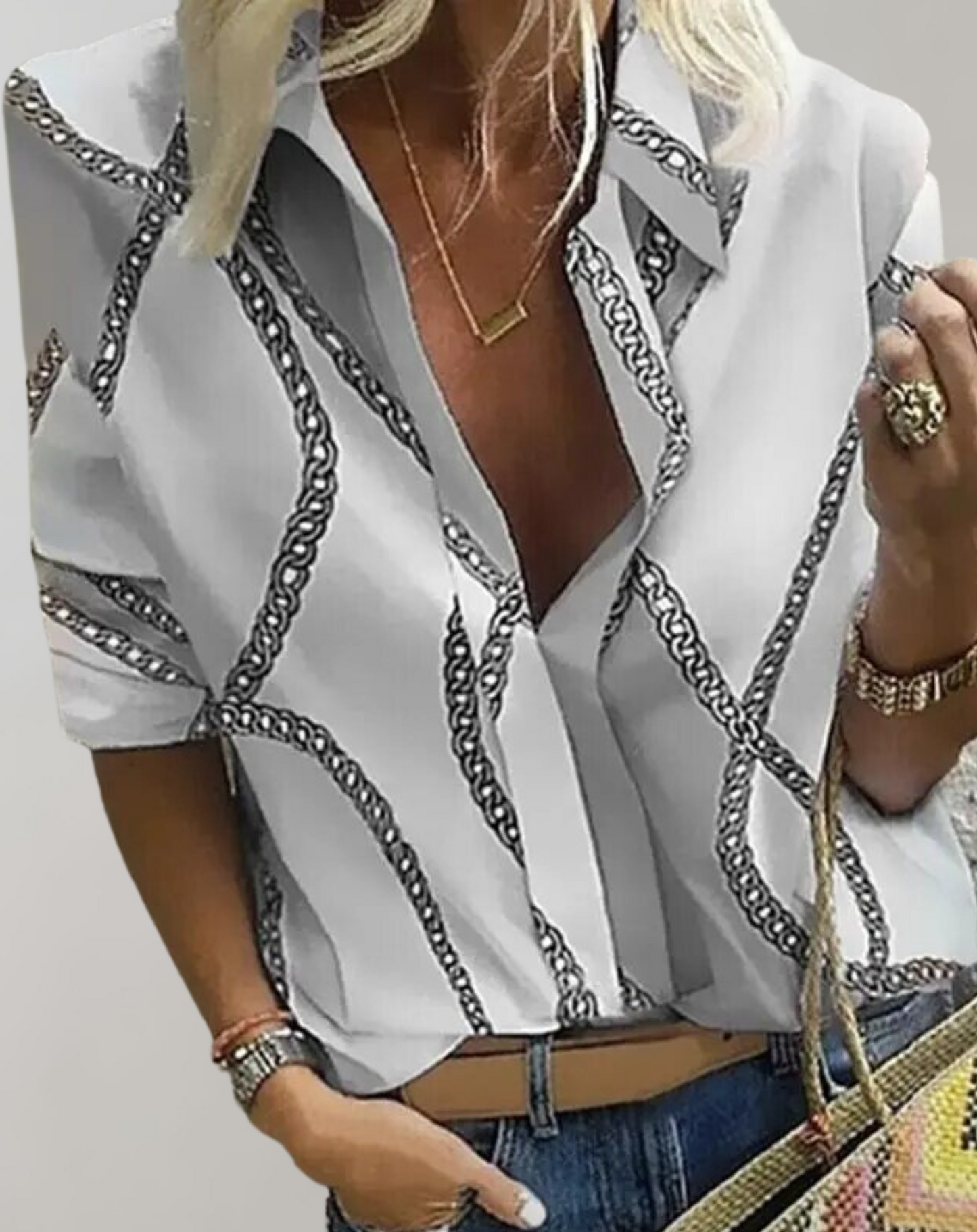 Eveloria Damen Bluse Langarmfrei