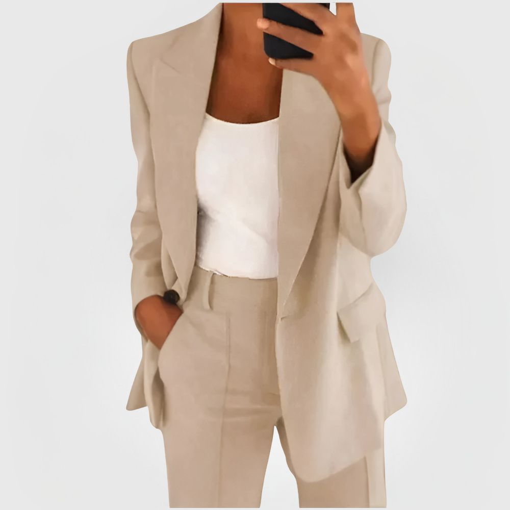 Damen Business Anzug Hose Blazer