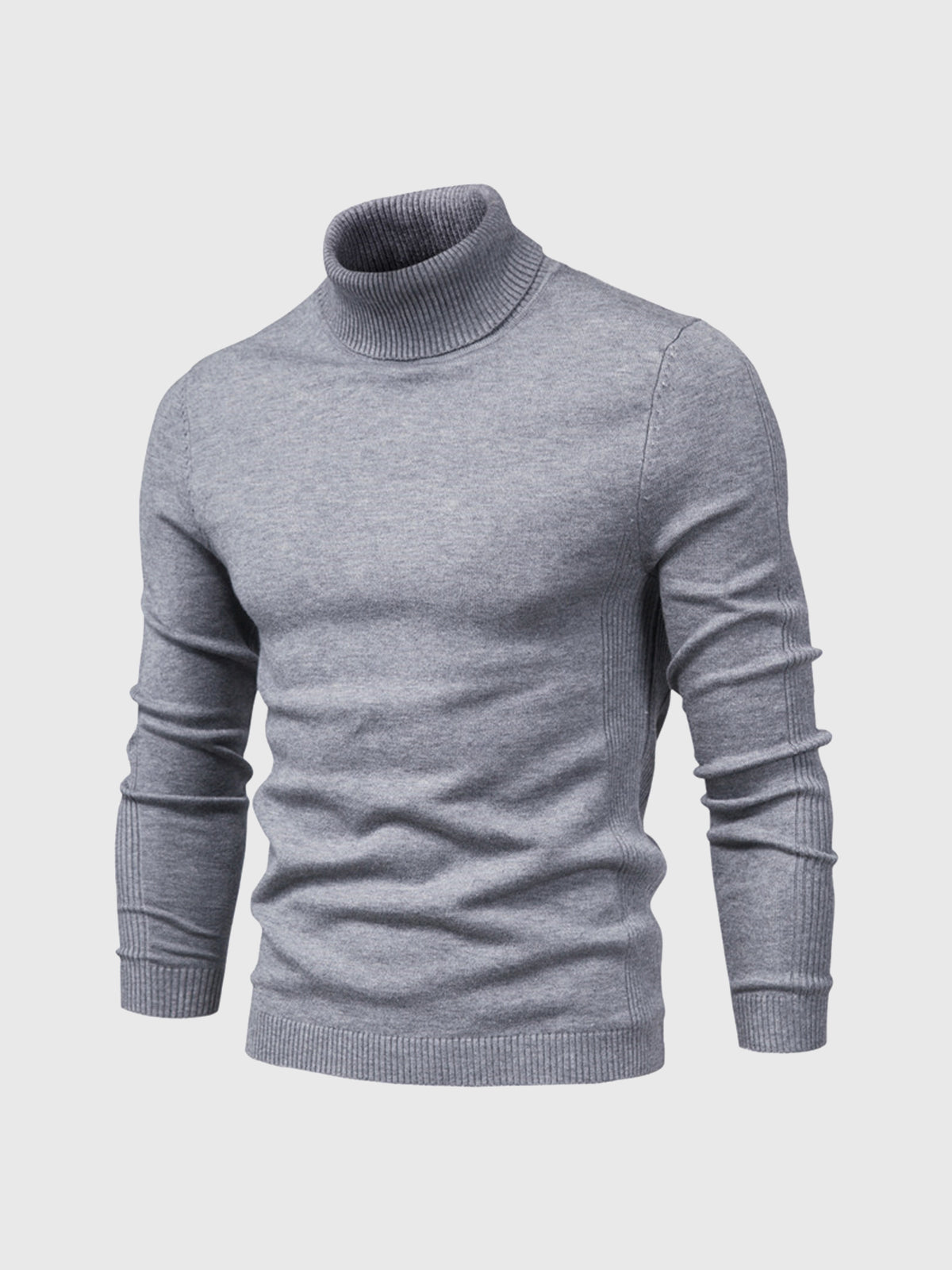 Herren Rollkragenpullover Baumwolle Elegantes Strickdesign