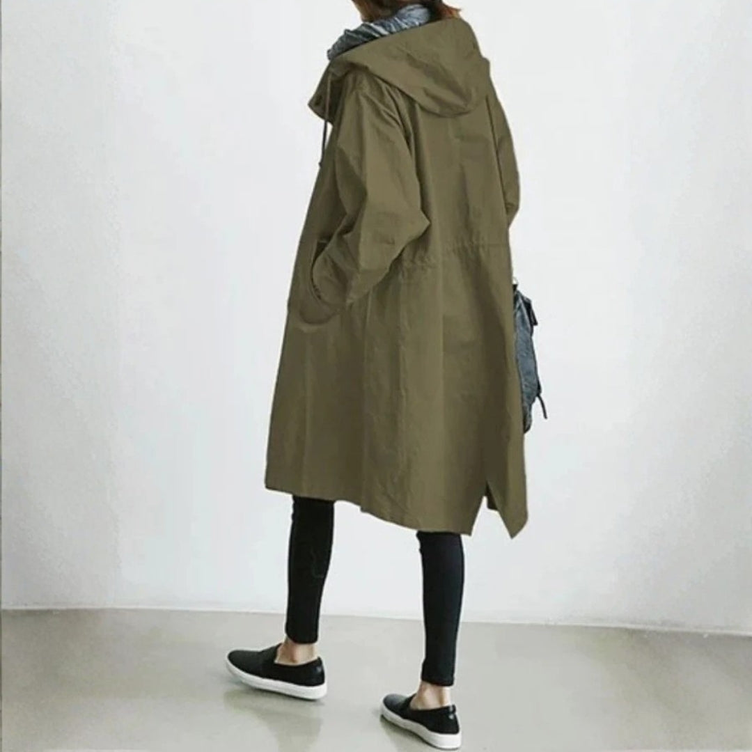 Damen Langcoat mit Knöpfen