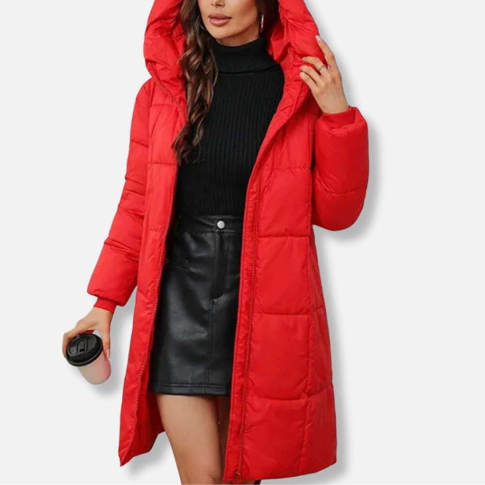 Eveloria Damen Daunenmantel Winterjacke Gefüttert Mit Kapuze