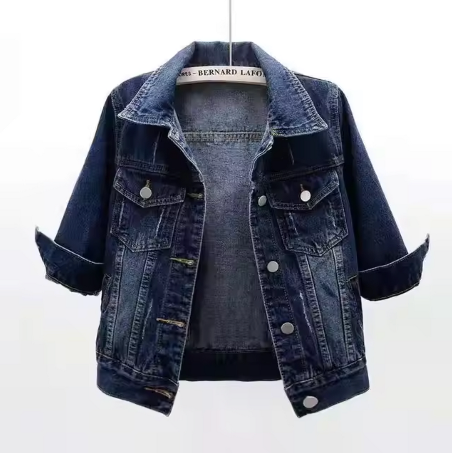 Eveloria Damen Jeansjacke Bunt