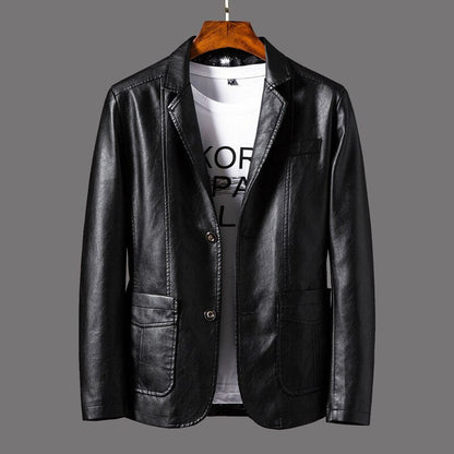 Eveloria Herren Lederjacke Modisch
