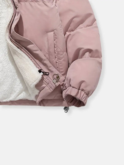 Herren Daunenjacke Reißverschluss Warm