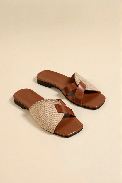 Yara Damen Sandalen Leder Beige