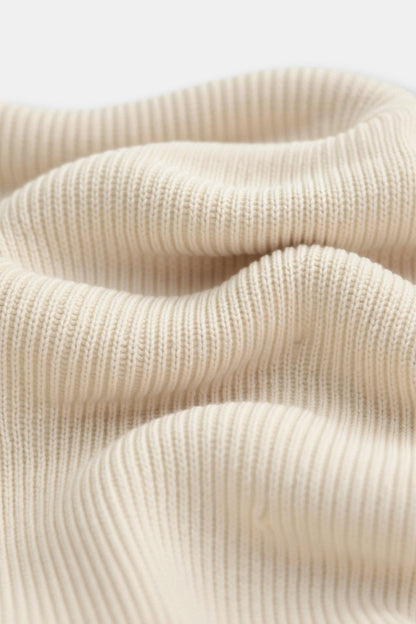 Klassischer Strickpullover Reißverschluss Zeitlos Komfortabel