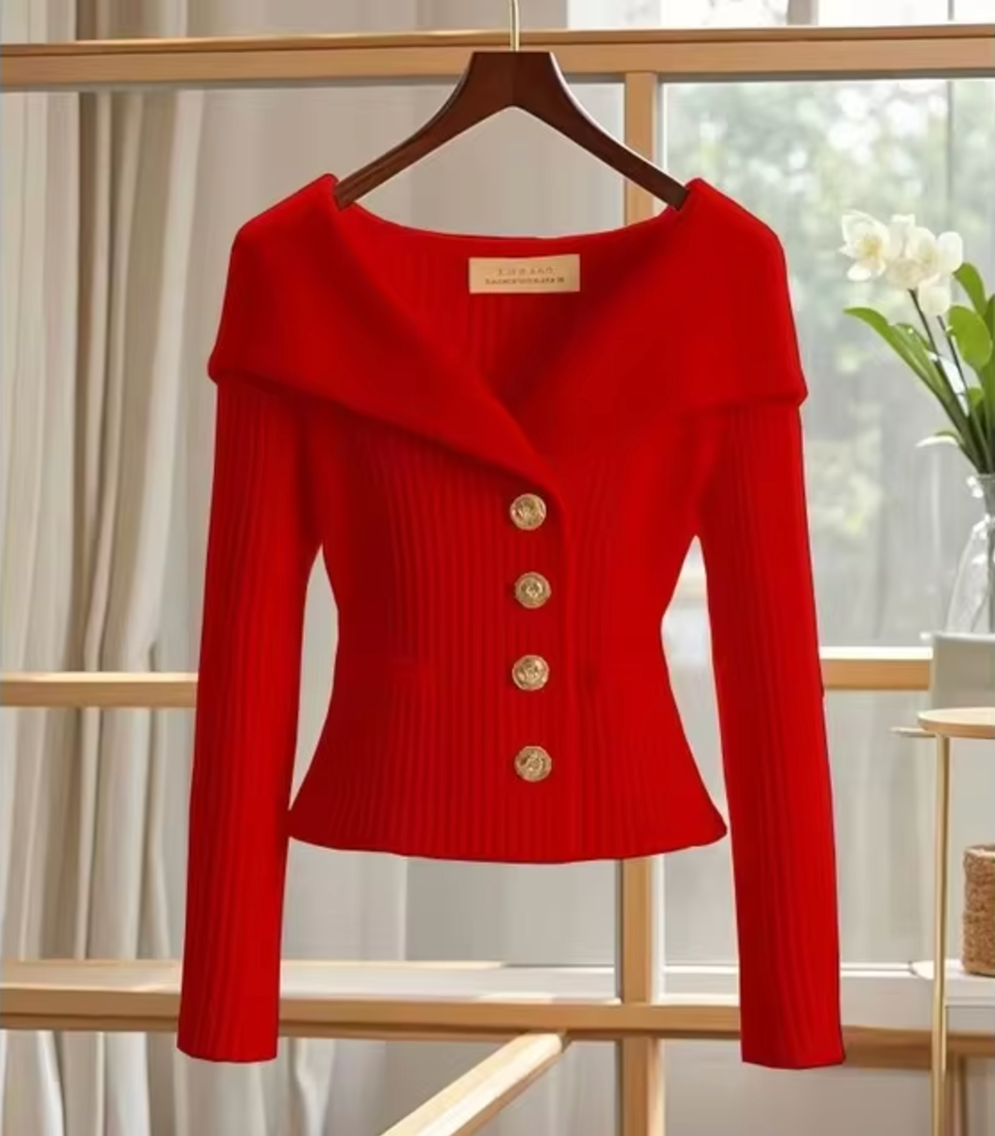 Damen Strickjacke Kurz Cardigan Übergangsjahre