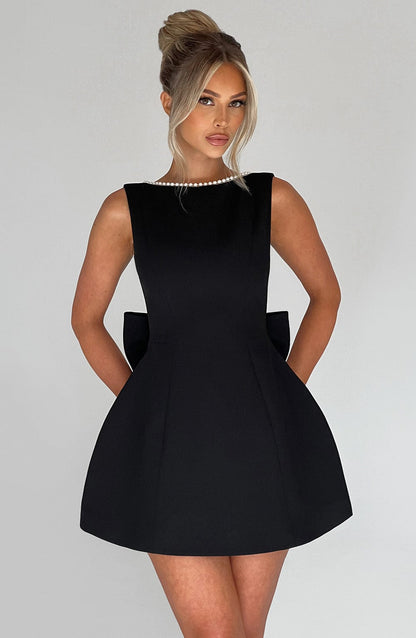 Damen Strukturiertes Mini Kleid Hochzeitsgäste