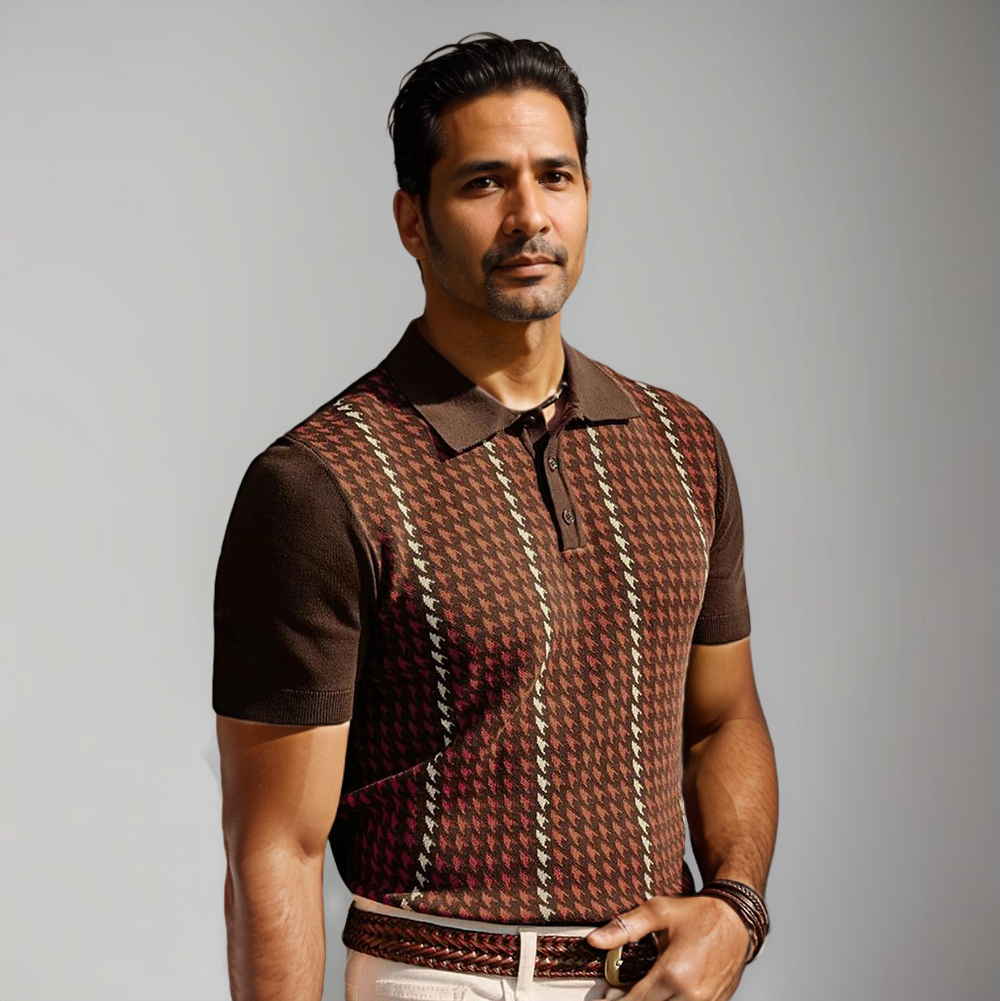 Herren Klassisches Polo-Shirt Baumwolle Weiß - Norvielle