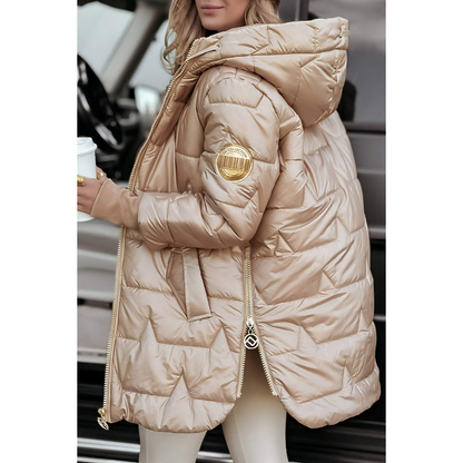 Eveloria Damen Pufferjacke Kapuze