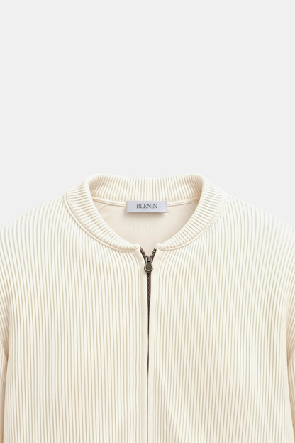 Damen Strickjacke Reißverschluss Elegantes Design