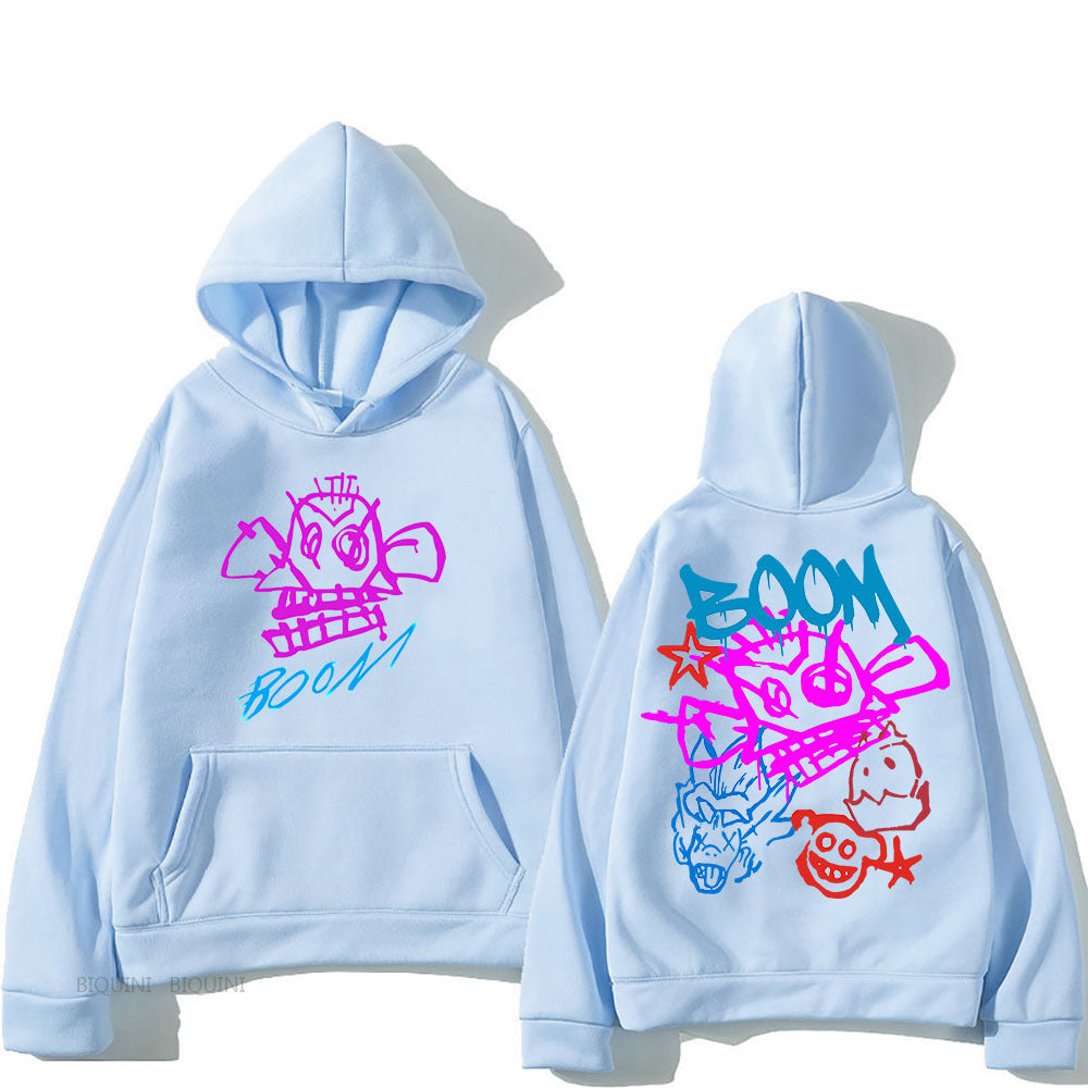 Eveloria Damen Langarm-Hoodie Arcane Jinx Cartoon