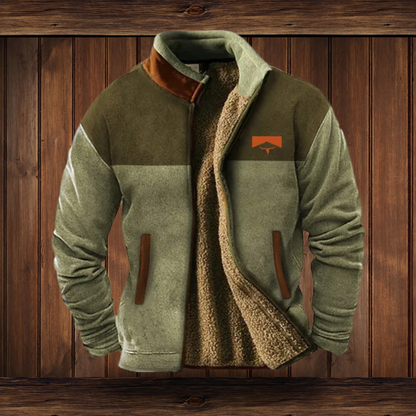 Herren Fleecejacke Leicht Warm 3D-Print