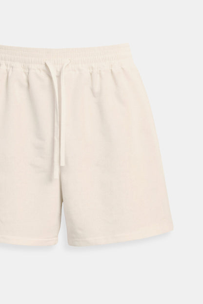 Herren Shorts Beige Kordelzug Komfort