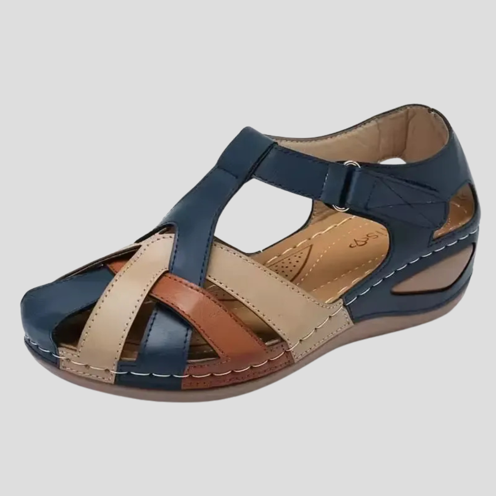 Damen Komfort Sandalen Leder Arch Support