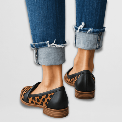 Damen Wildleder Loafer Spitz Zulaufend