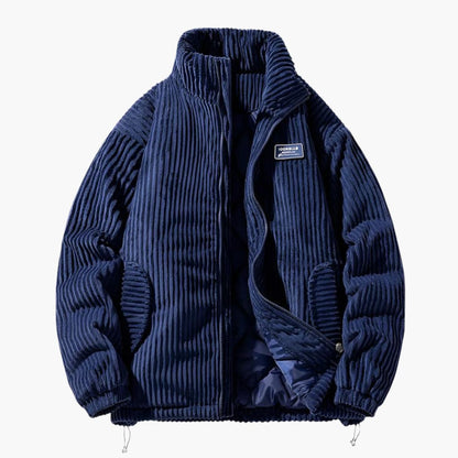 Eveloria Herren Cordjacke Stilvoll Braun