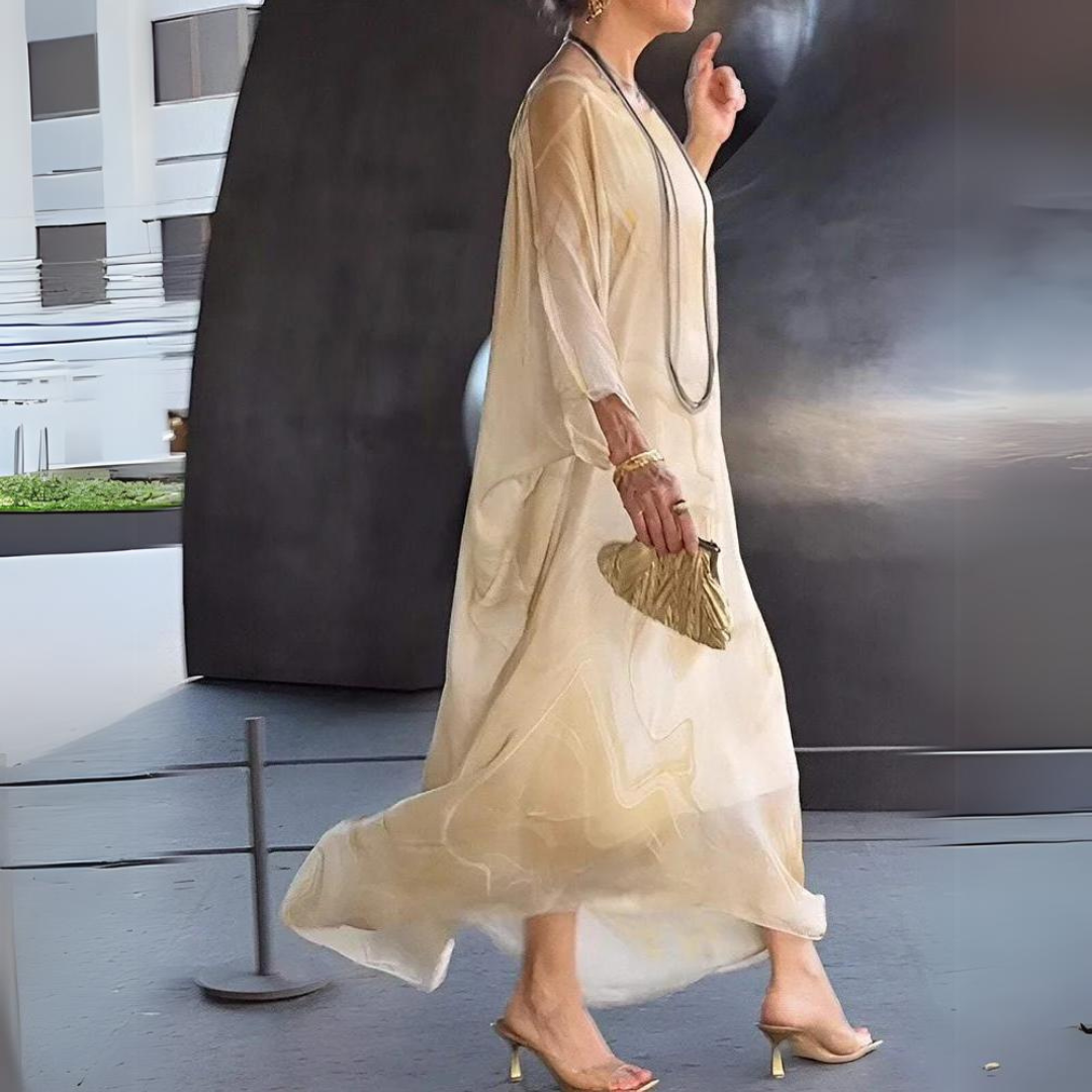 Elegantes Damen Abendkleid Chiffon Für Festliche Anlässe