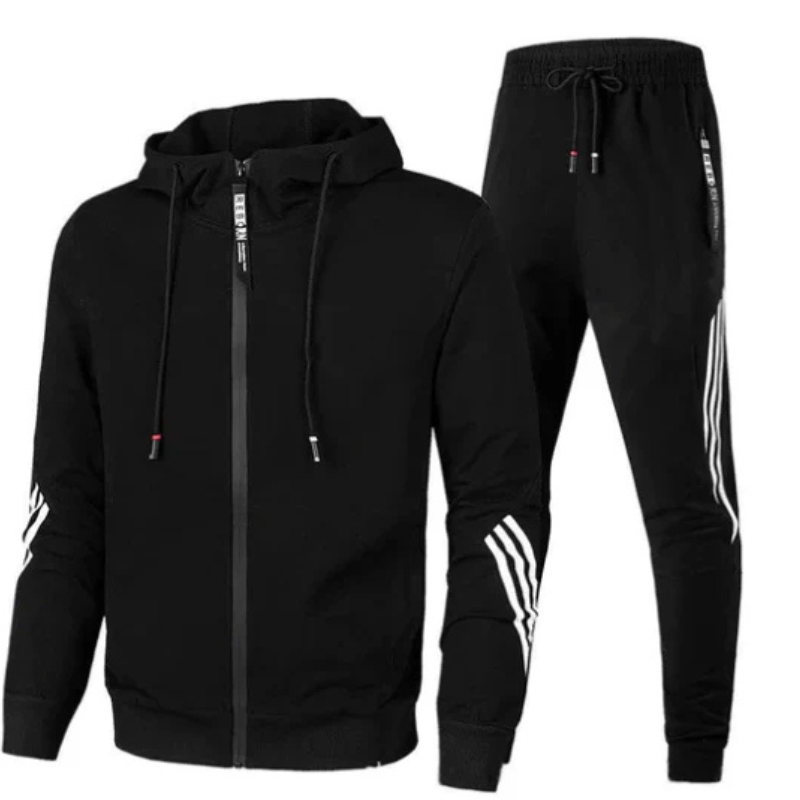 Herren Streetwear Hoodie Set Modern