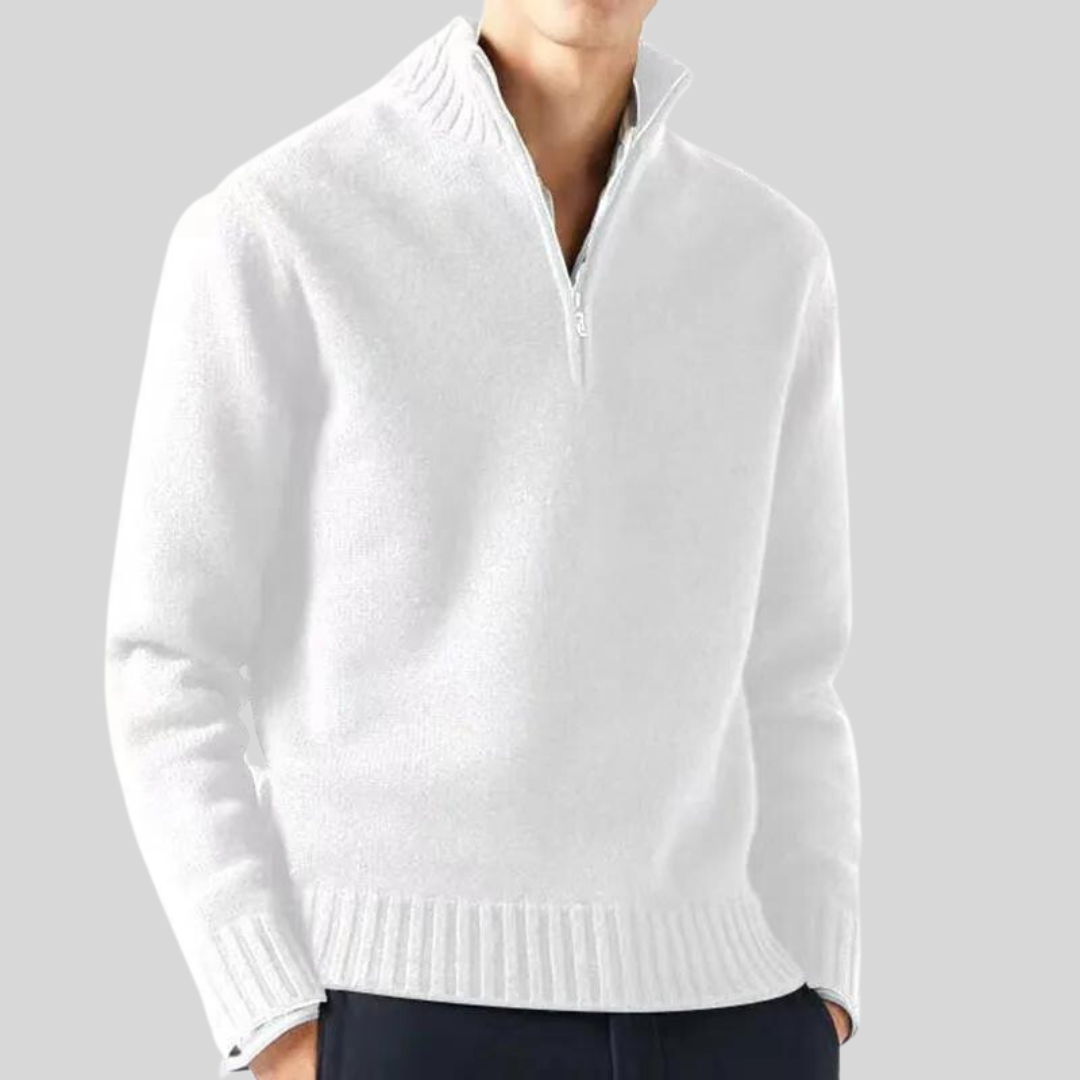 Herren Pullover Halbreißverschluss