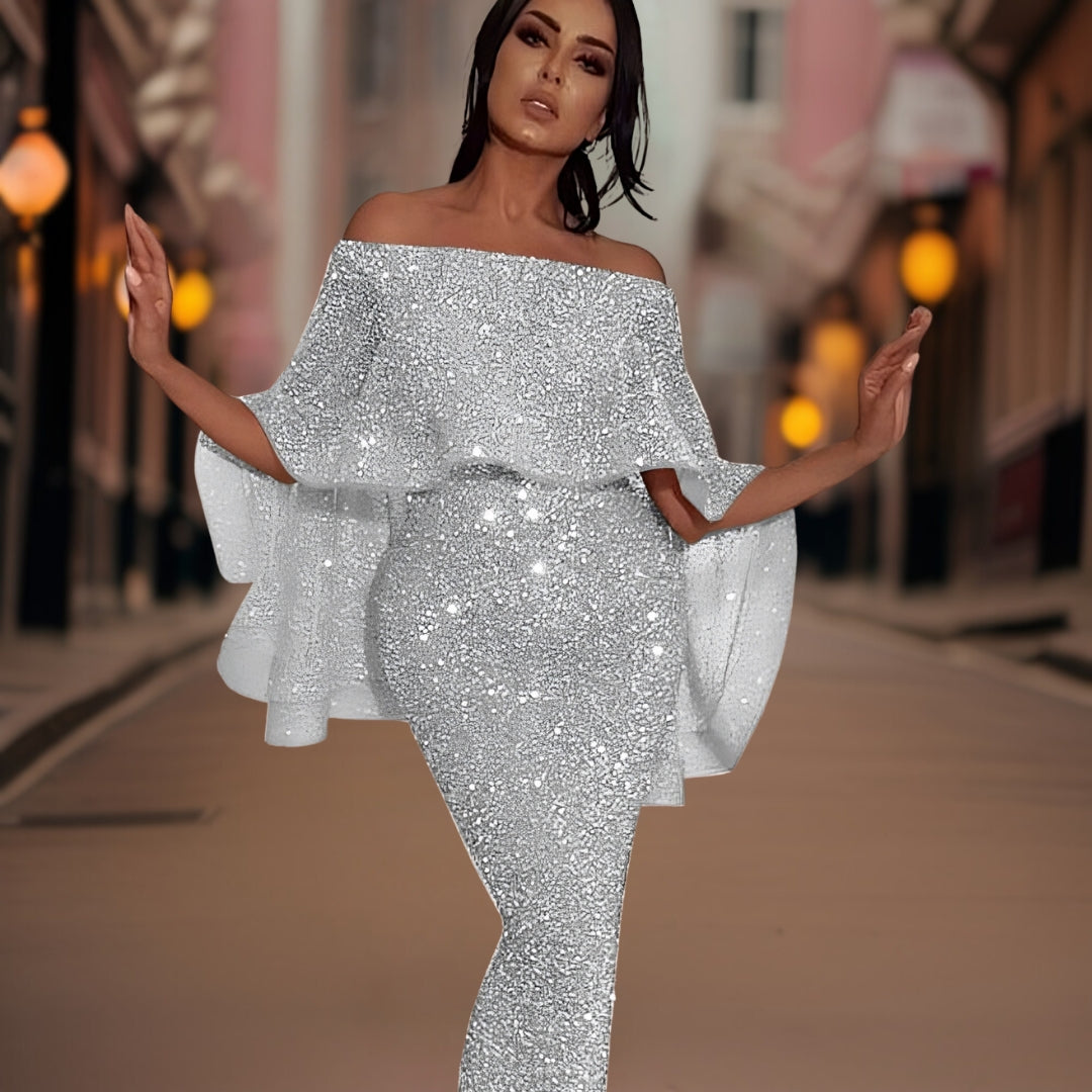 Eveloria Damen Abendkleid Elegant Lang