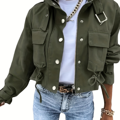 Eveloria Herren Fieldjacke Grün Waterproof