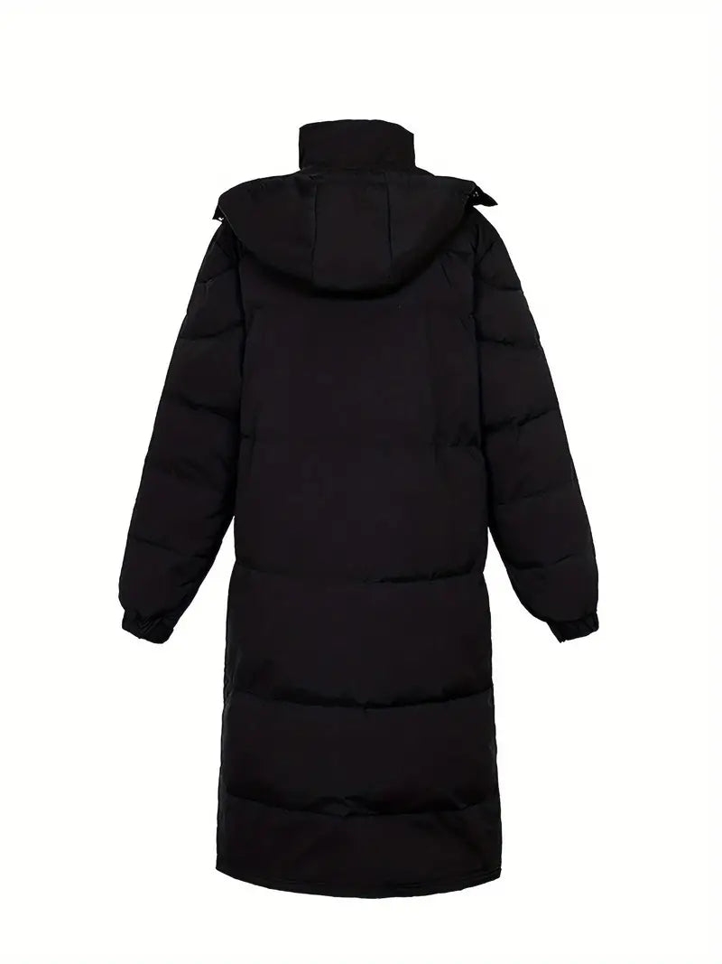 Eveloria Herren Winterjacke Lang Gesteppt Wärme