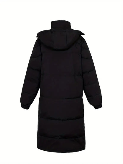 Eveloria Herren Winterjacke Lang Gesteppt Wärme