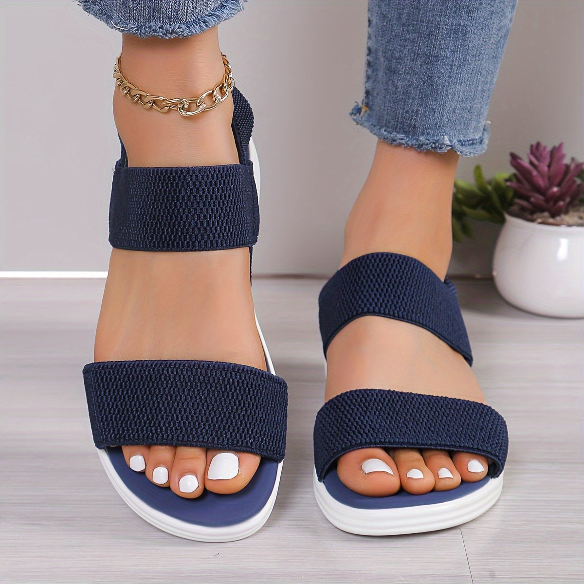 Eveloria Damen Leichte Stretch Sandalen