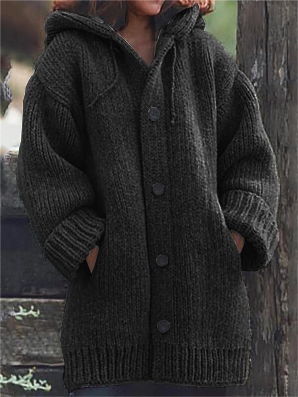 Eveloria Damen Übergroße Strickjacke Mit Kapuze
