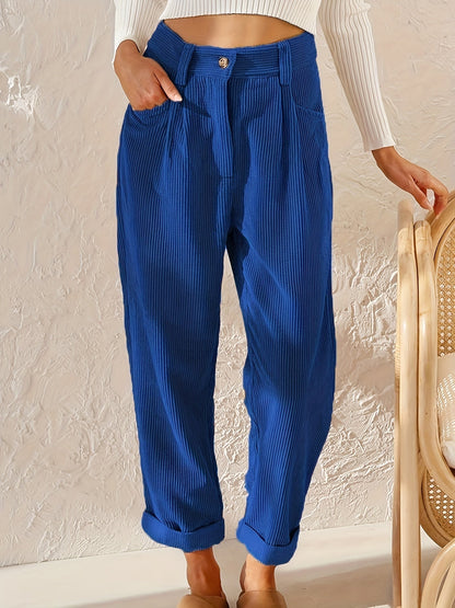 Damen Stoffhose Gerades Bein Elegant