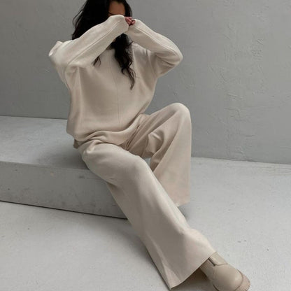 Eveloria Damen Winterpullover- und Hosenset