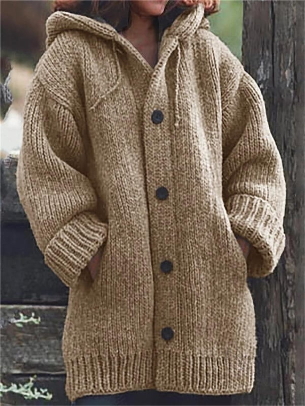 Eveloria Damen Übergroße Strickjacke Mit Kapuze