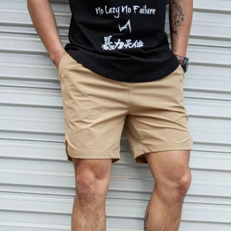Eveloria Herren Badeshorts Atmungsaktiv Einfarbig mit Kordel