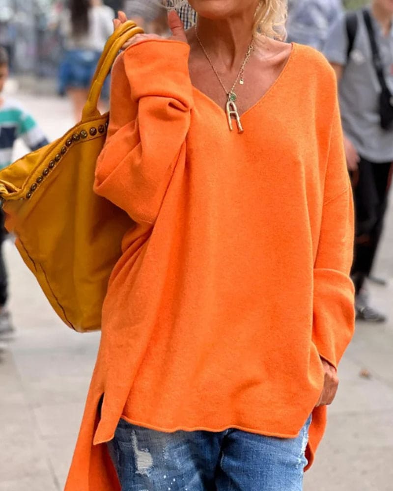 Eveloria Damen Übergroßer Pullover - Eveloria