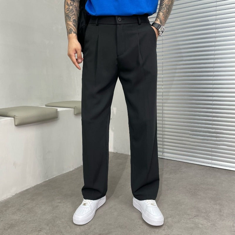 Herren Sommerhose Bundfalten Lockere Passform - Eveloria