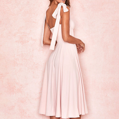 Eveloria Damenkleid mit Trägern Französisches Design