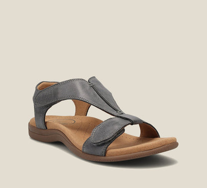 Eveloria Damen Sandalen Casual Luxe Leder Braun