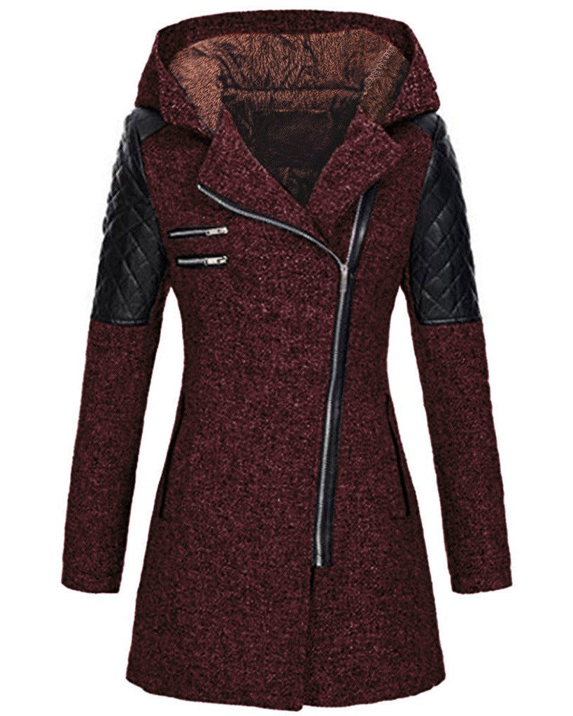 Damen Winterjacke Elegant Wollstoff
