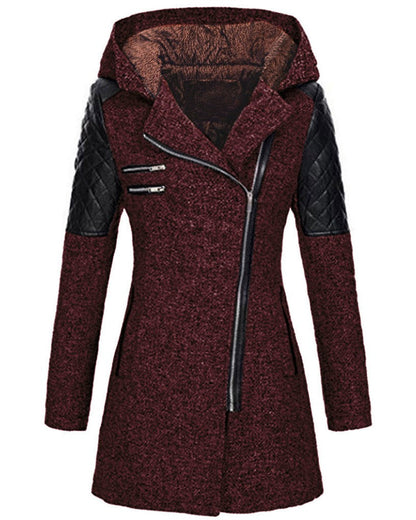 Damen Winterjacke Elegant Wollstoff