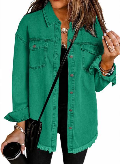 Eveloria Damen Jeansjacke