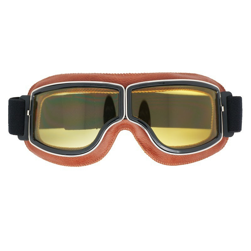 Herren Motorradbrille Polarisiert Vintage-Design
