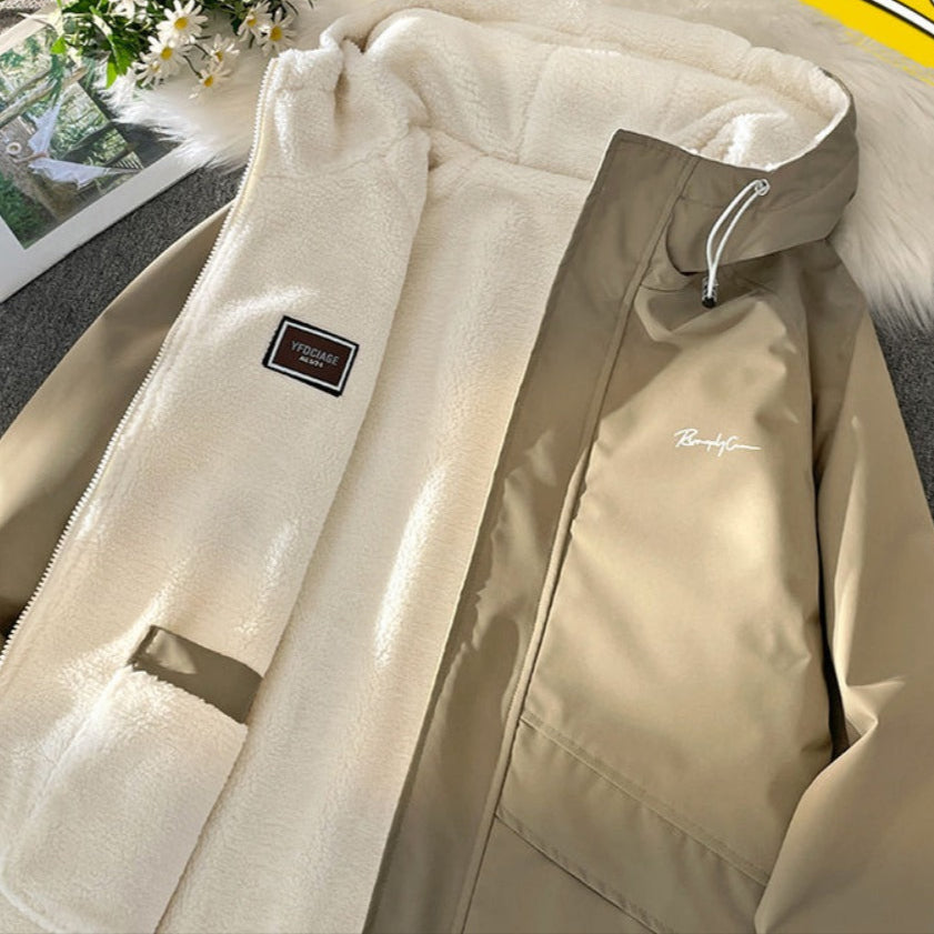 Herren Wendekapuzenjacke Fleece