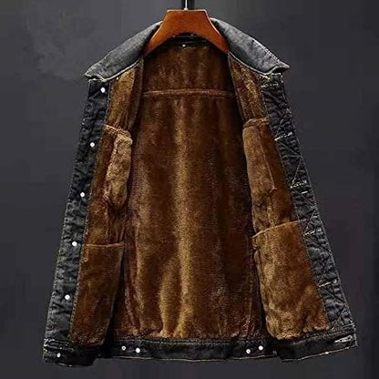 Eveloria Herren Winterjeansjacke