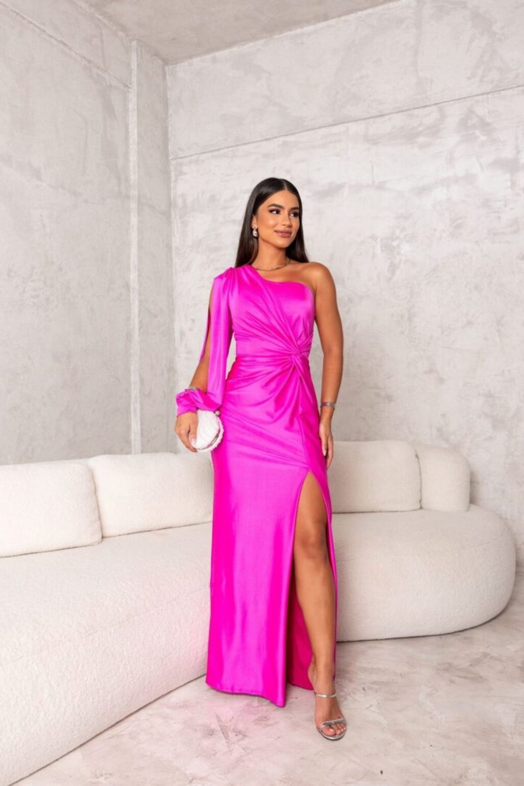 Damen One-Shoulder-Kleid Elegant