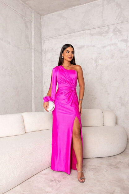 Damen One-Shoulder-Kleid Elegant